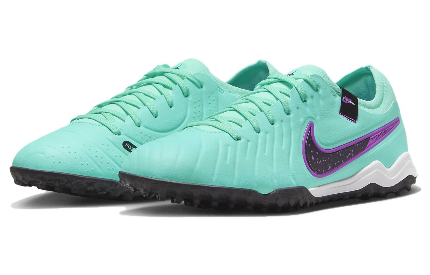 Nike Tiempo Legend 10 Футбольные бутсы Мужчины, Фиолетовый/Зеленый — фото 3