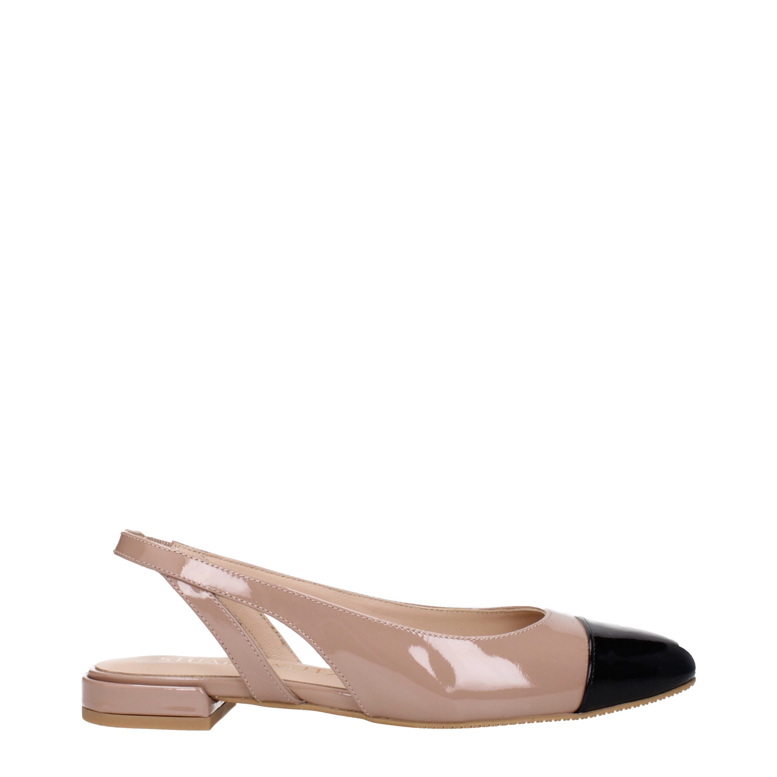 Розовые кожаные балетки Stuart Weitzman, розовый