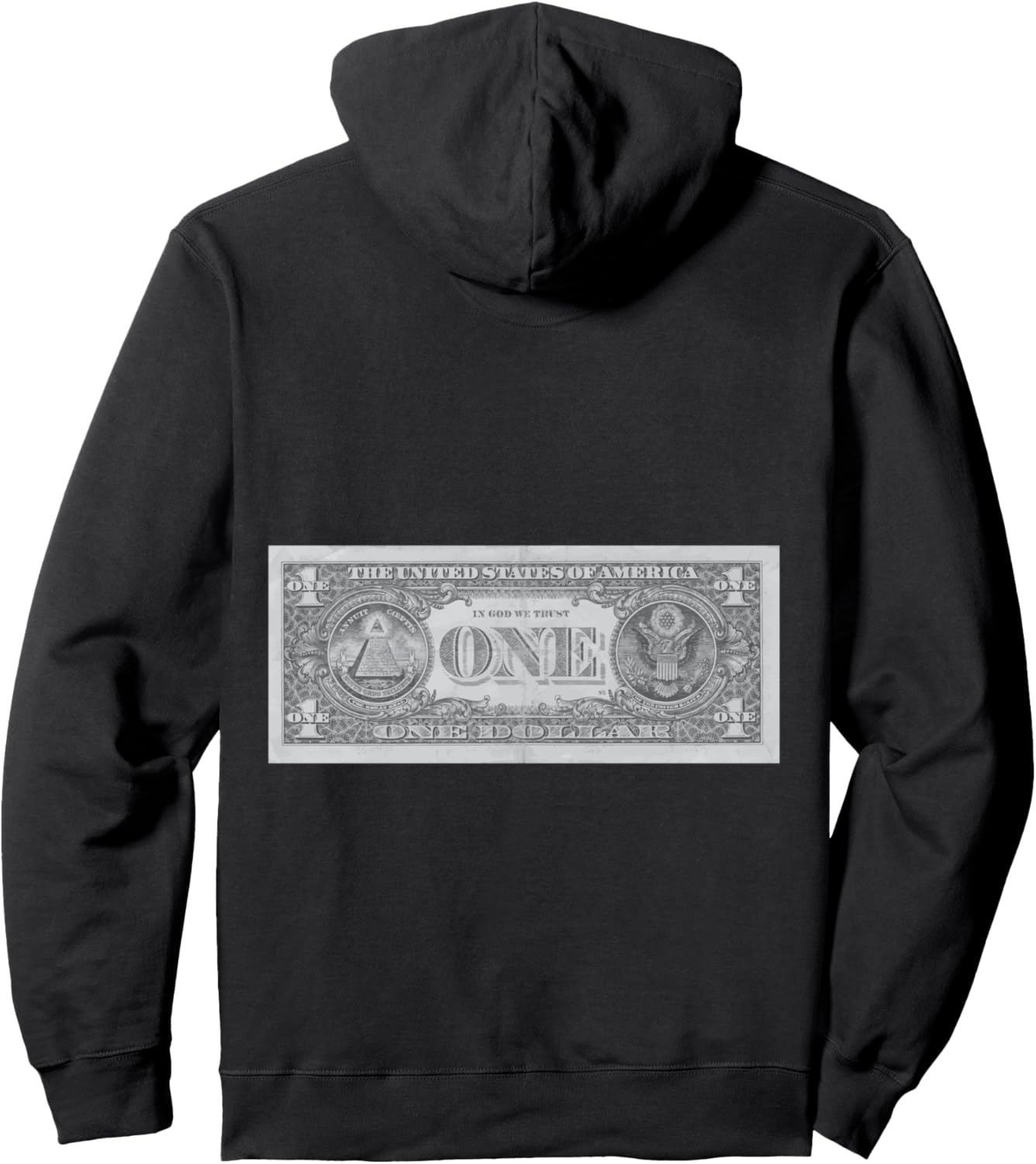 

Толстовка с капюшоном в виде долларовой купюры Cache Cache, черный