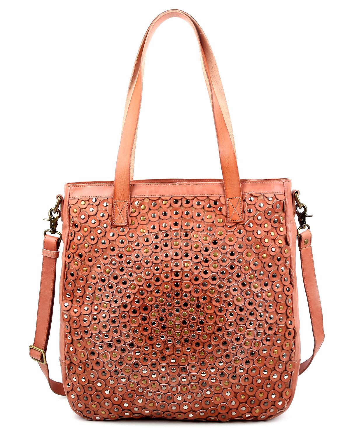 

Кожаная большая сумка с заклепками Stellar OLD TREND