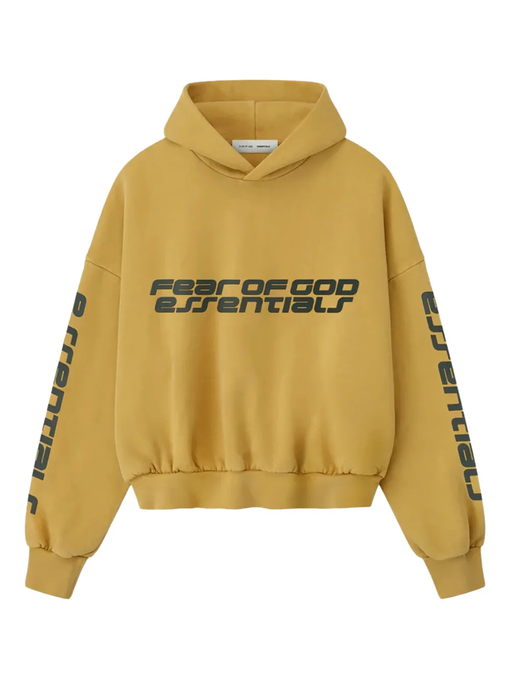 

Флисовое худи с принтом Fear Of God Essentials, желтый