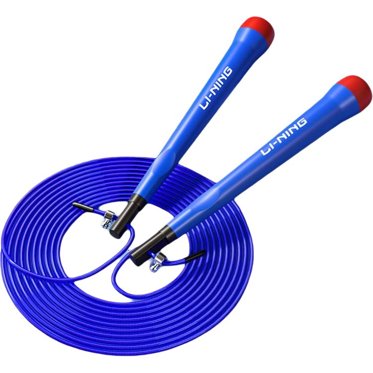 

Фитнес-тренировка неучтенная скакалка для студентов материал ручки полипропилен трос, стальная проволока 3м LINING, синий