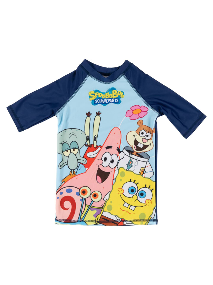 SpongeBob Купальник «Губка Боб Квадратные Штаны» с защитой от УФ-излучения, 50 предметов, двухсекционный, синий — фото 2