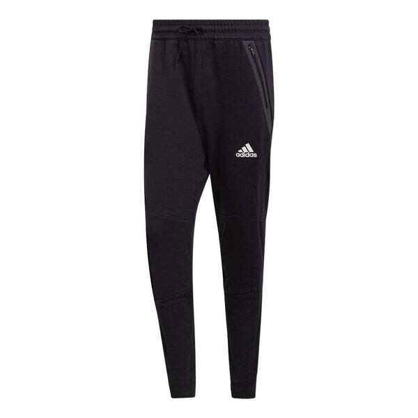 

Спортивные штаны Men's adidas Casual Splicing Solid Color Drawstring Logo Sports Pants/Trousers/Joggers Black, мультиколор