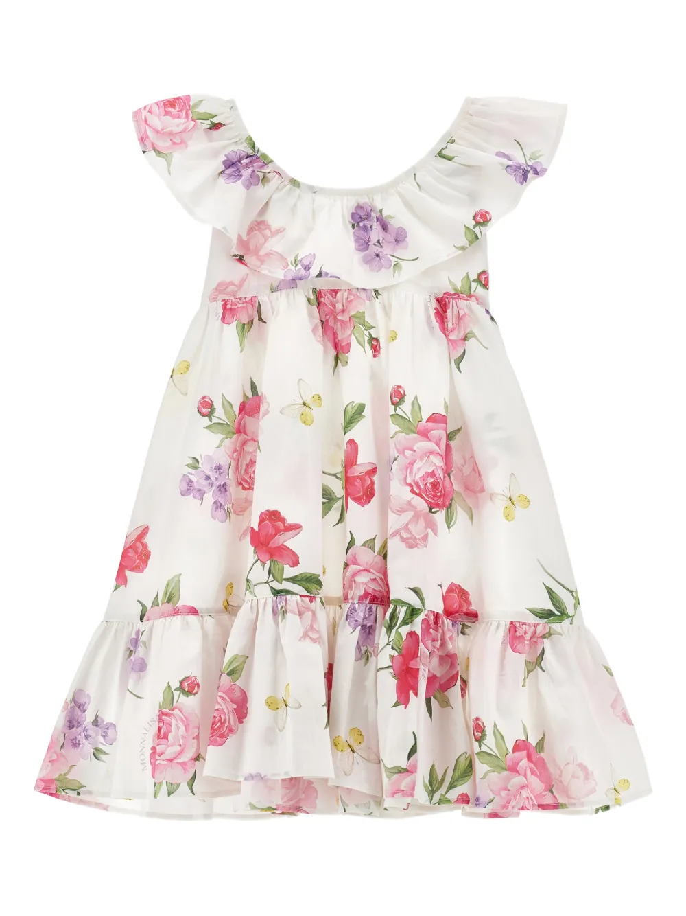 

Платье с цветочным узором Monnalisa, белый