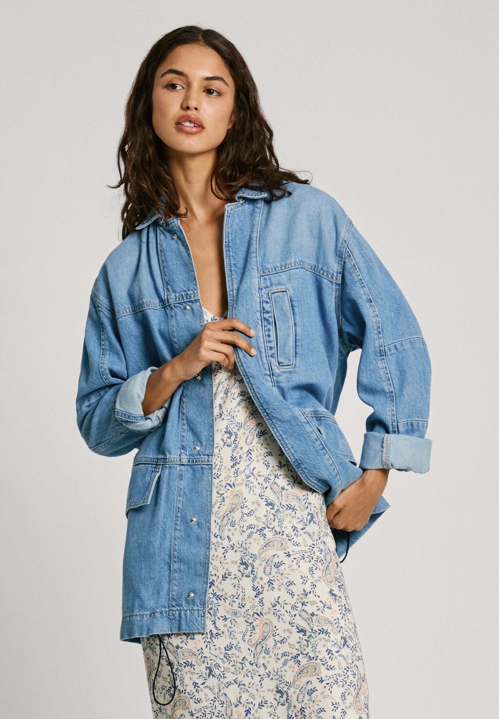 

Джинсовая куртка CLARENCE Pepe Jeans, синий деним