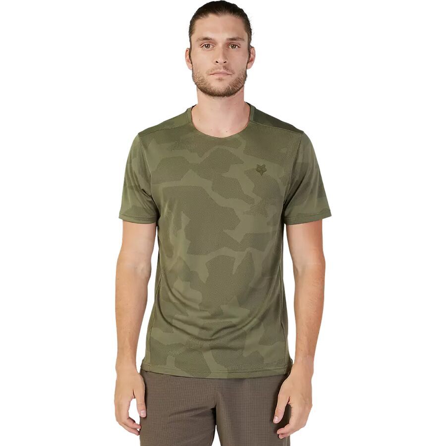 

Мужская футболка с коротким рукавом из жаккардовой ткани Rep Fox Racing Fox Racing, Olive Camo