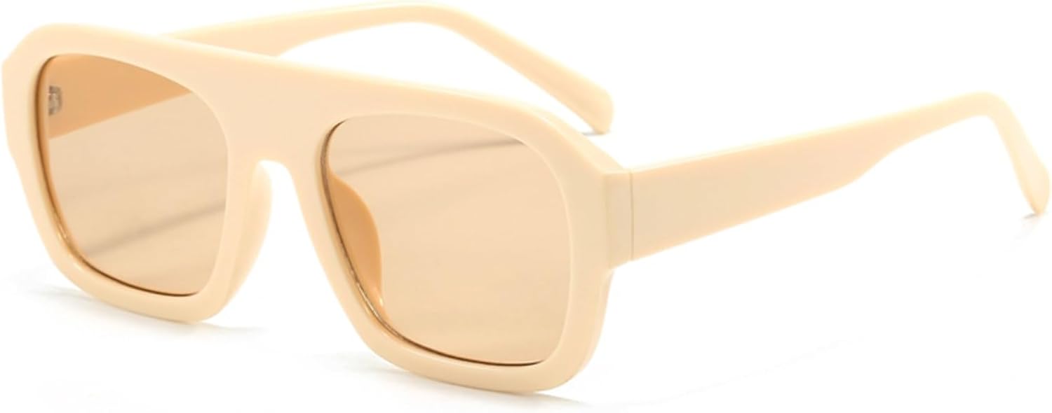 

Классические прямоугольные солнцезащитные очки в крупной оправе для женщин, модные солнцезащитные очки с леопардовым принтом, очки INS для мужчин и мужчин, унисекс, защита от ультрафиолета UV400 Generic, Beige