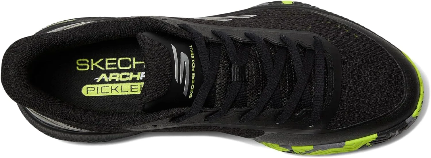 Мужские кроссовки Skechers Viper Court - спортивные кроссовки для пикбола, подходящие для игры на открытом воздухе и в воздухе, с водоотталкивающим покрытием, черный — фото 3