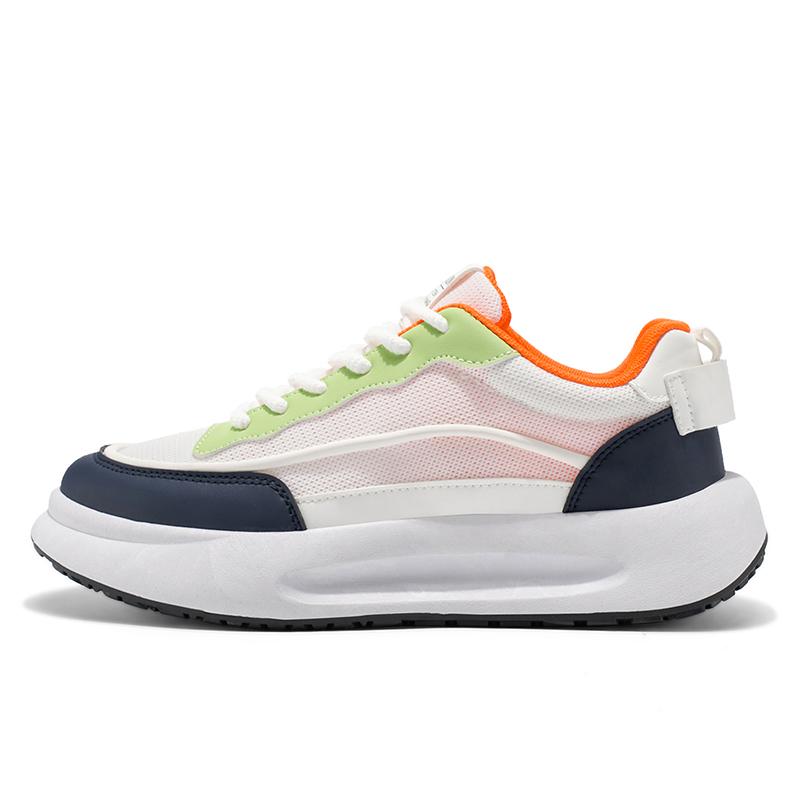 

TELENT Износостойкие и легкие мужские низкие кеды Casual White Green, цвет White Green