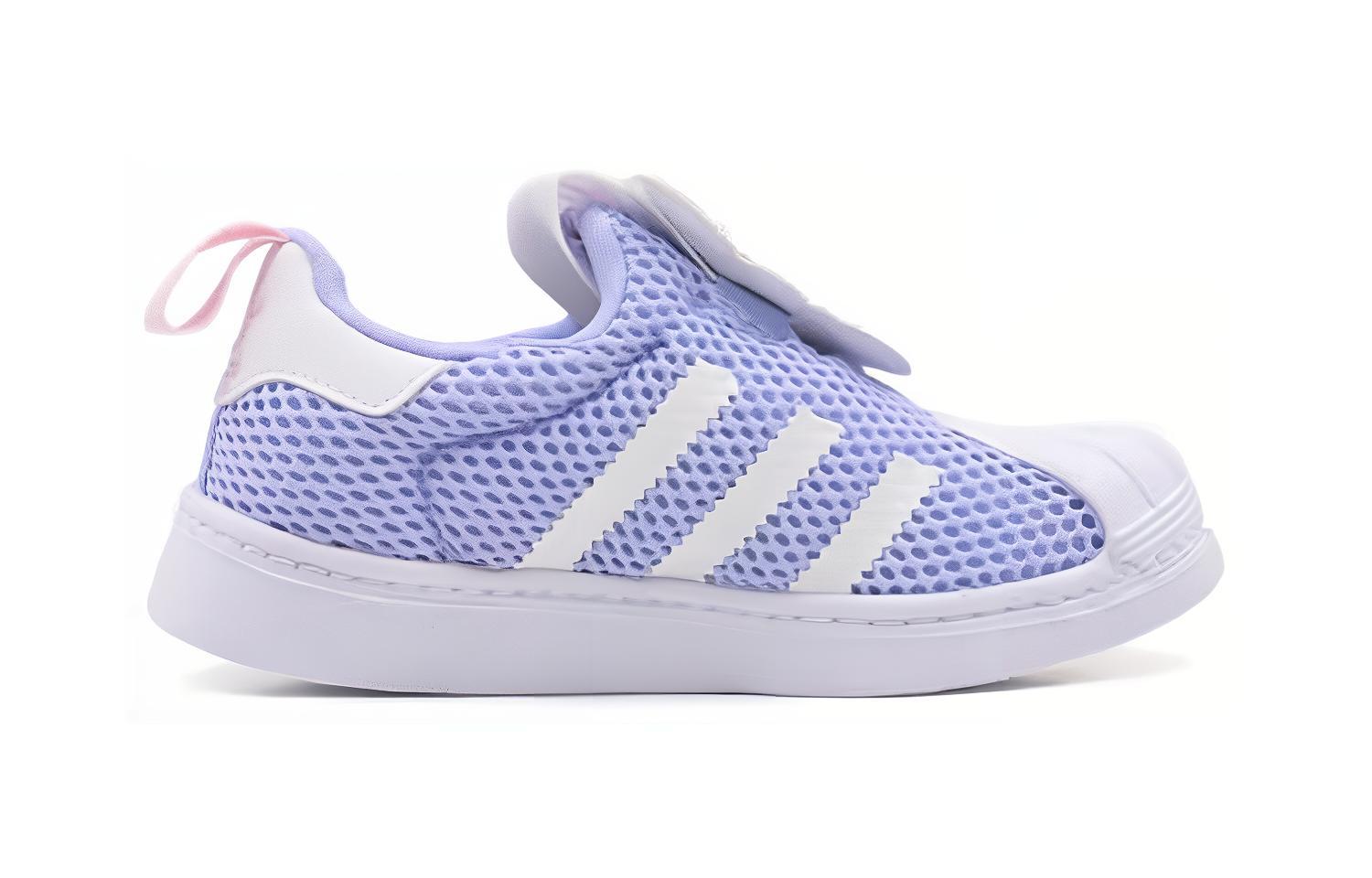SUPERSTAR 360 Детские скейтбординговые кроссовки Adidas Originals, Синий Белый — фото 2