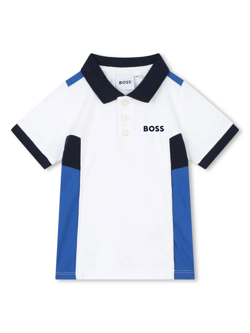 

Рубашка поло с логотипом BOSS Kidswear, белый