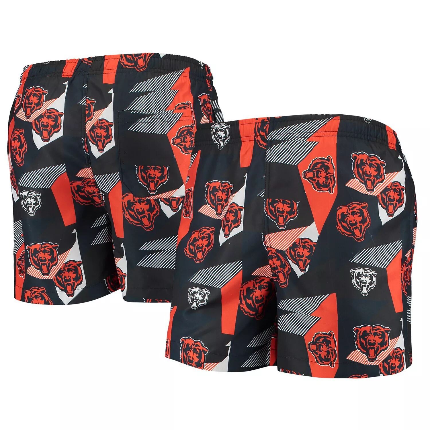 

Мужские плавки FOCO темно-синего/оранжевого цвета с геопринтом Chicago Bears