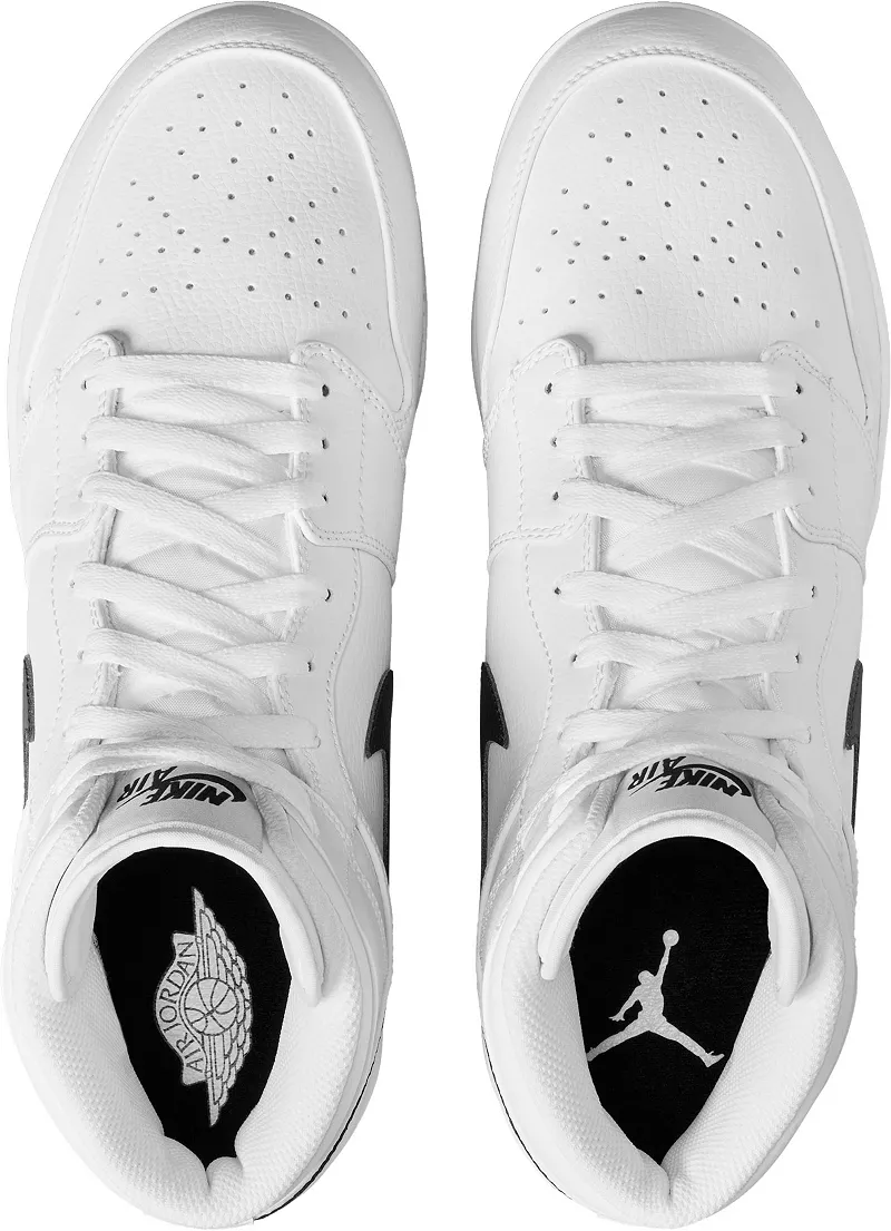 Мужские высокие бейсбольные бутсы Nike Jordan 1 Retro MCS, белый/черный/белый — фото 4