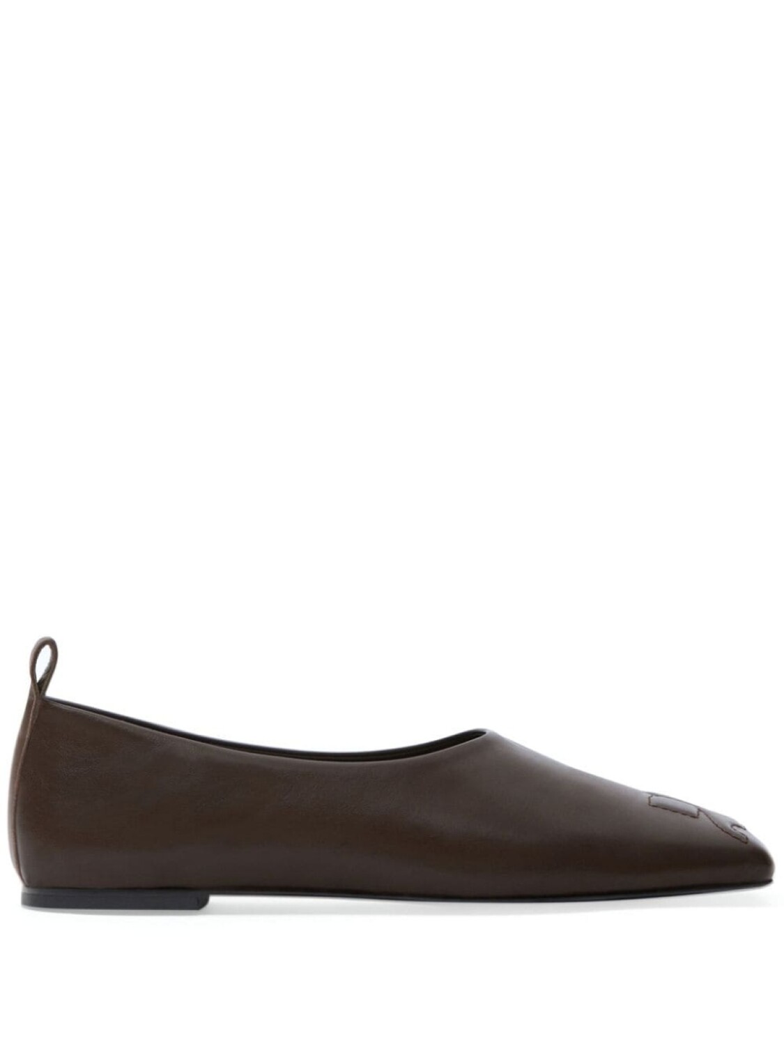 Courrèges кожаные лоферы, коричневый