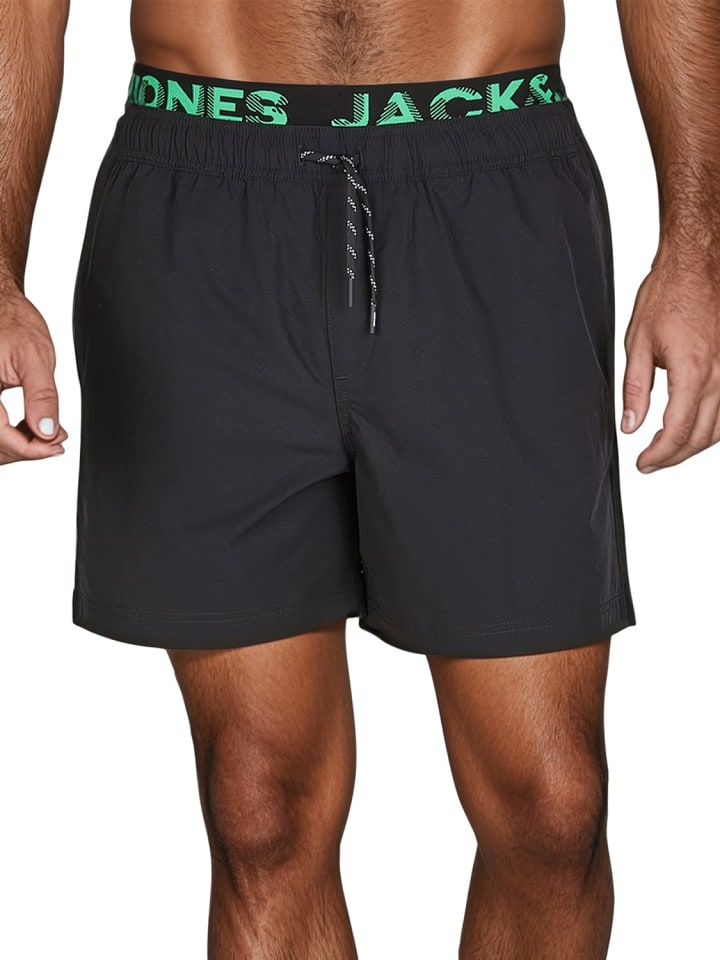

Тканевые шорты Jack & Jones, черный