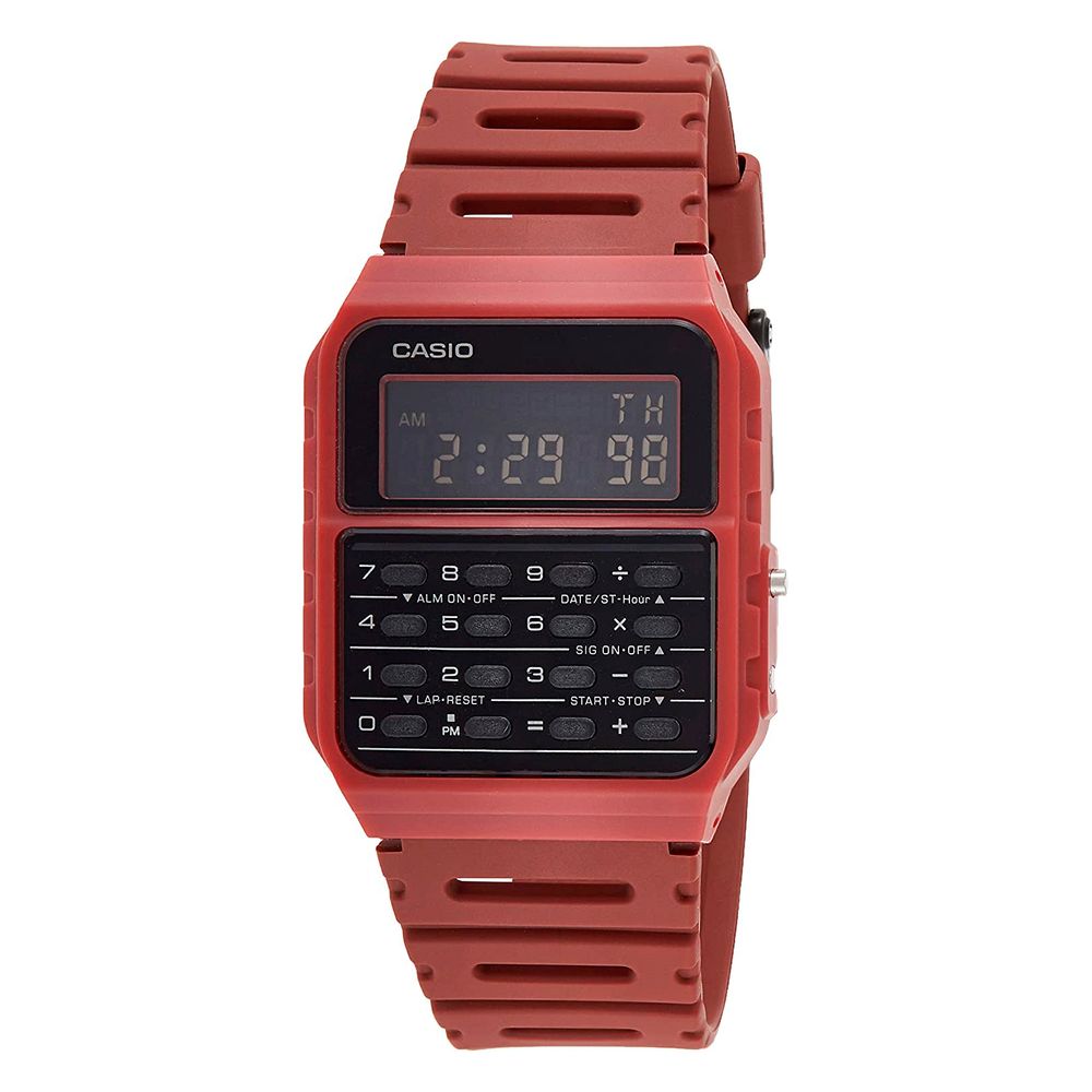 

Часы из красной смолы Casio