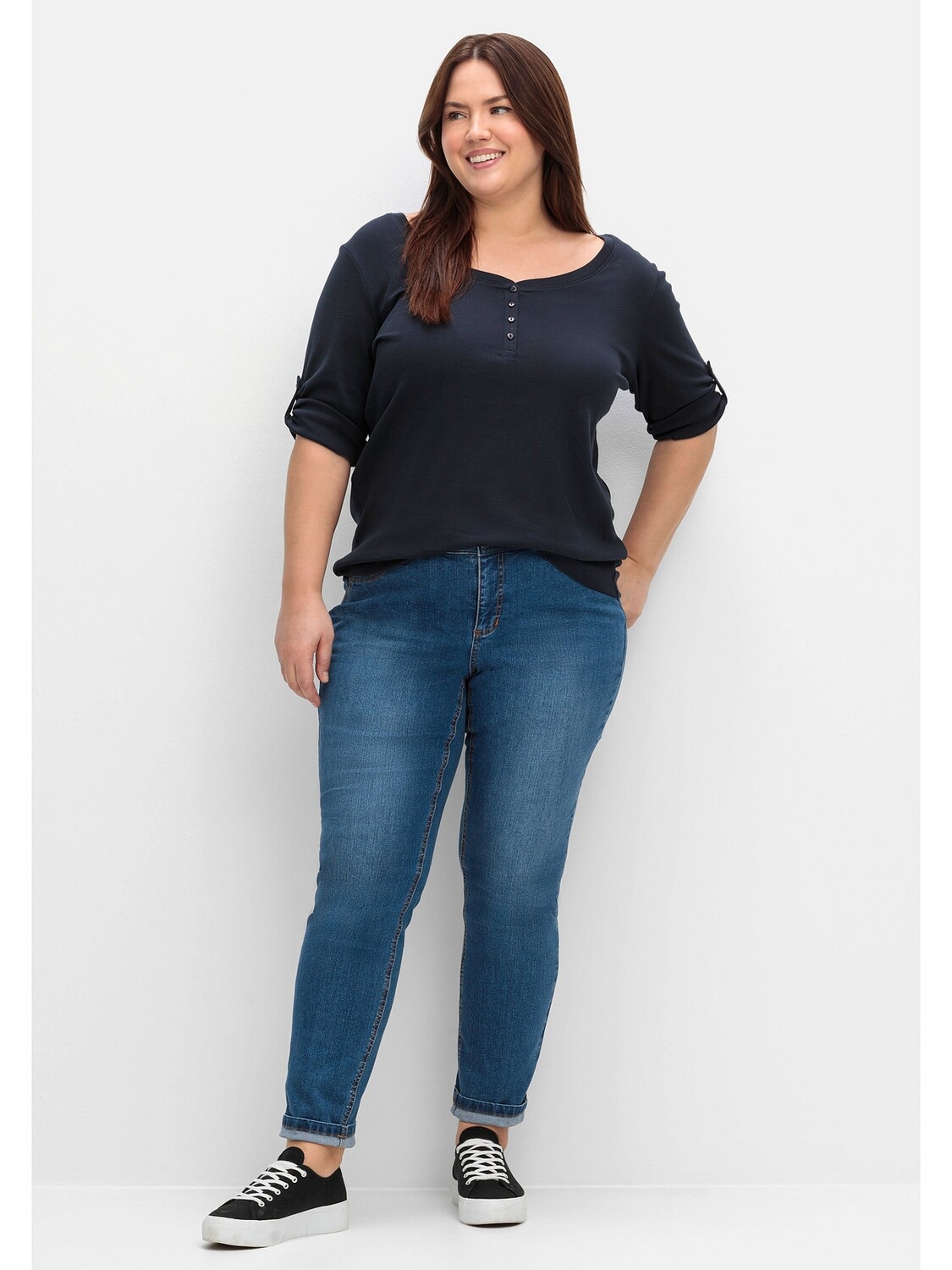 

Джинсы sheego, цвет blue Denim