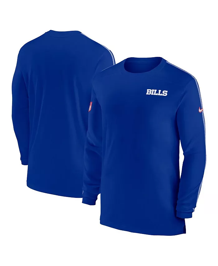 

Мужская футболка с длинным рукавом Royal Buffalo Bills Sideline Coach UV Performance Nike