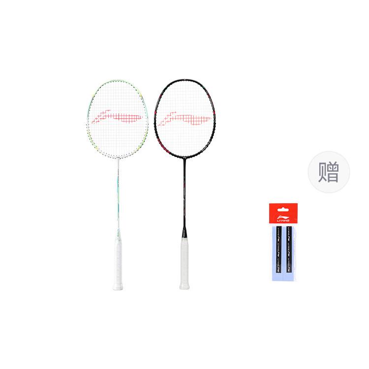 

LINING Thunder Mini Cannon бадминтонная ракетка атакующего типа с утяжеленной головкой, жестким стержнем, начальный уровень Cyan+Black