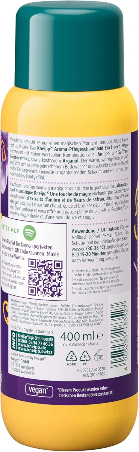 Ароматическая пенная ванна Kneipp «Прикосновение магии» 400 мл (2 шт. в упаковке) Kneipp — фото 2