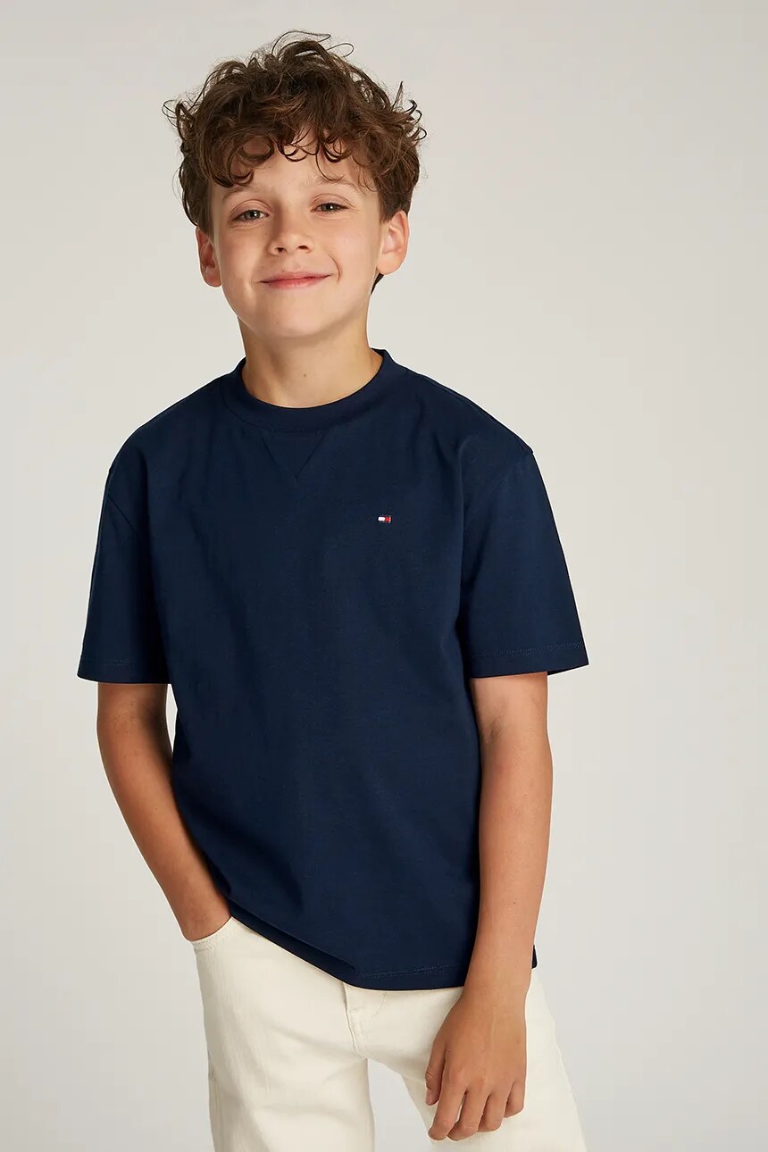 

Футболка детская хлопковая Tommy Hilfiger, темно-синий