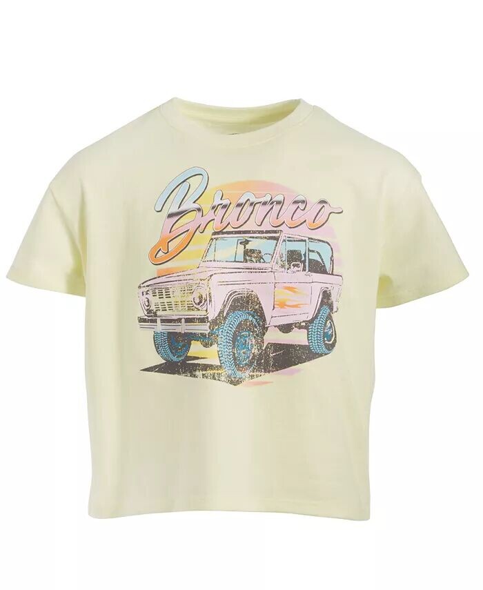 

Футболка с рисунком Big Girls Bronco Grayson Threads Black, желтый