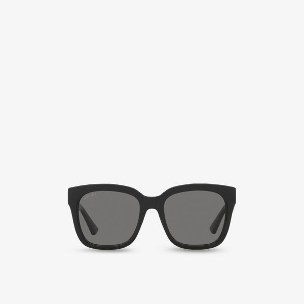 

GG1338S солнцезащитные очки с прямоугольной оправой и литыми линзами Gucci, черный