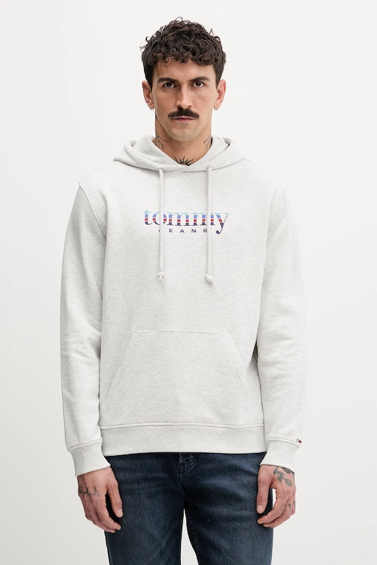 

Хлопковая толстовка Tommy Jeans, серый