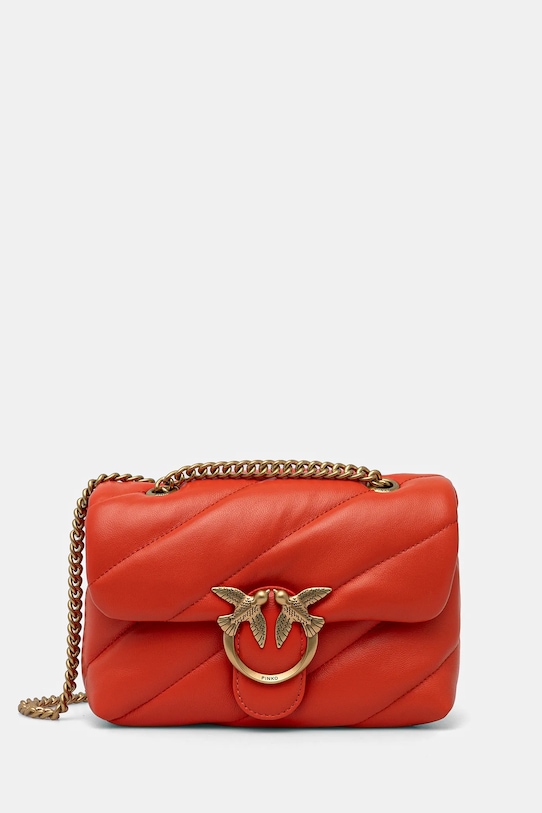

Кожаная сумка Pinko, оранжевый