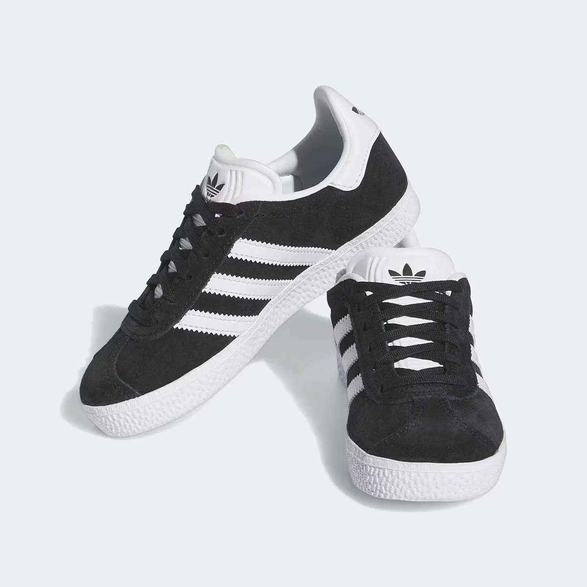 Gazelle Adidas Originals детские повседневные кроссовки, чёрный — фото 2