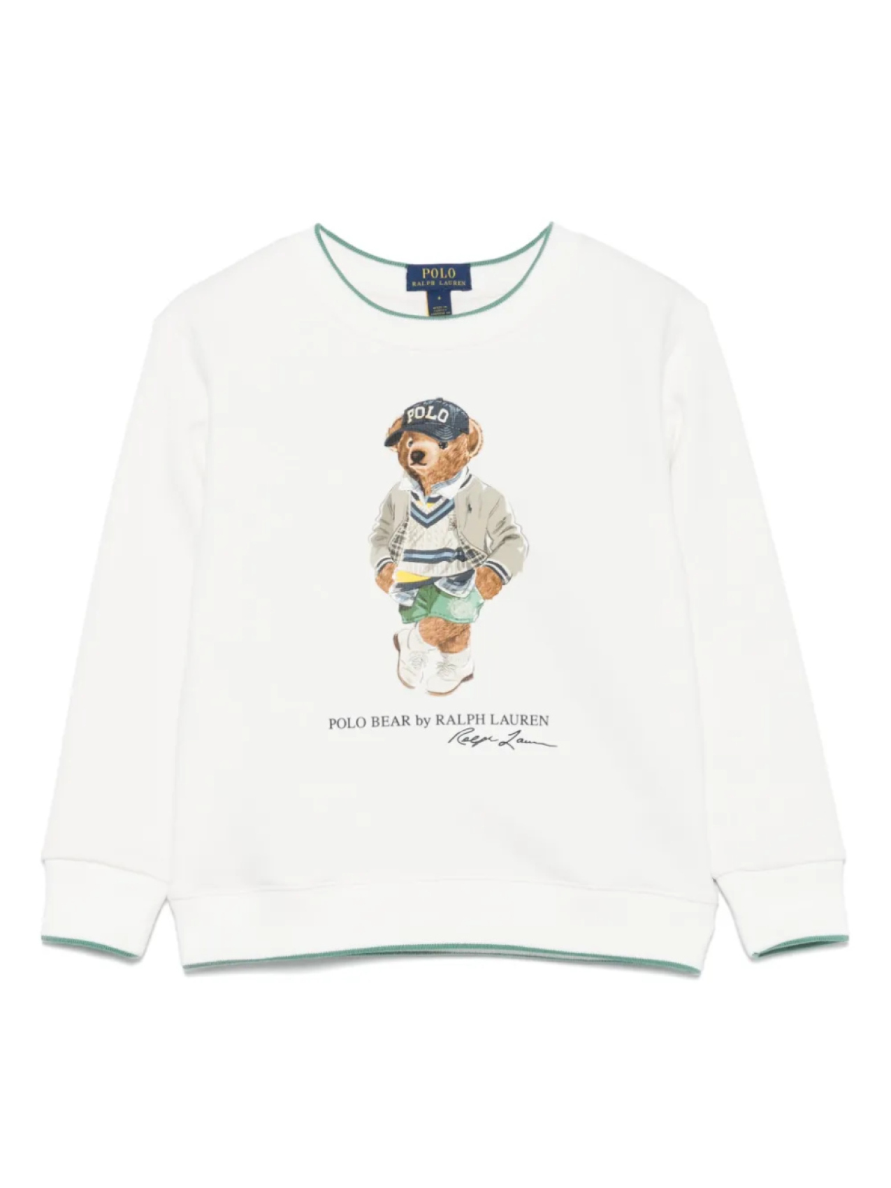 

POLO RALPH LAUREN KIDS толстовка из смесового хлопка, белый