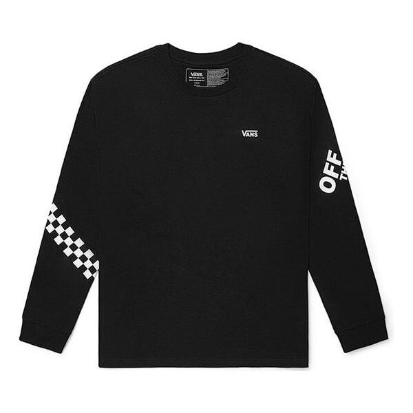 

Футболка logo long sleeve t-shirt 'black' Vans, черный