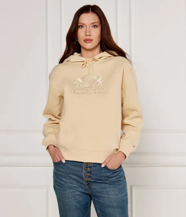 Университетская толстовка regular fit Tommy Hilfiger, бежевый