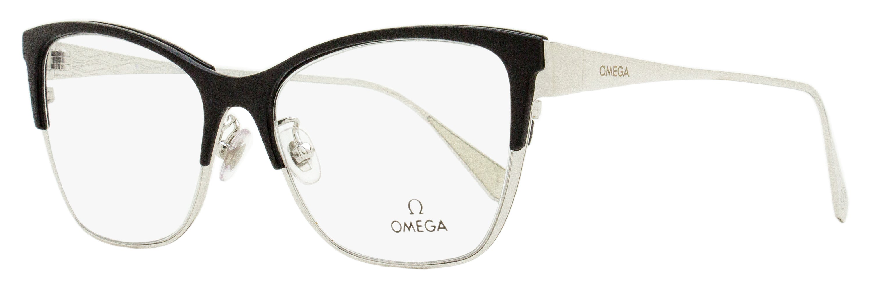 

Женские очки-бабочки Omega OM5001H 01A Палладий/Черный 54 мм