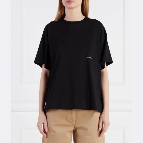 

Футболка свободного кроя Trussardi, черный