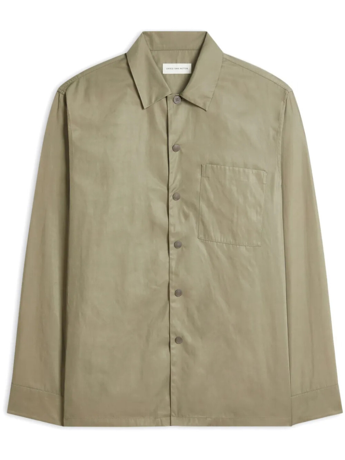 

DRIES VAN NOTEN рубашка с классическим воротником, зеленый