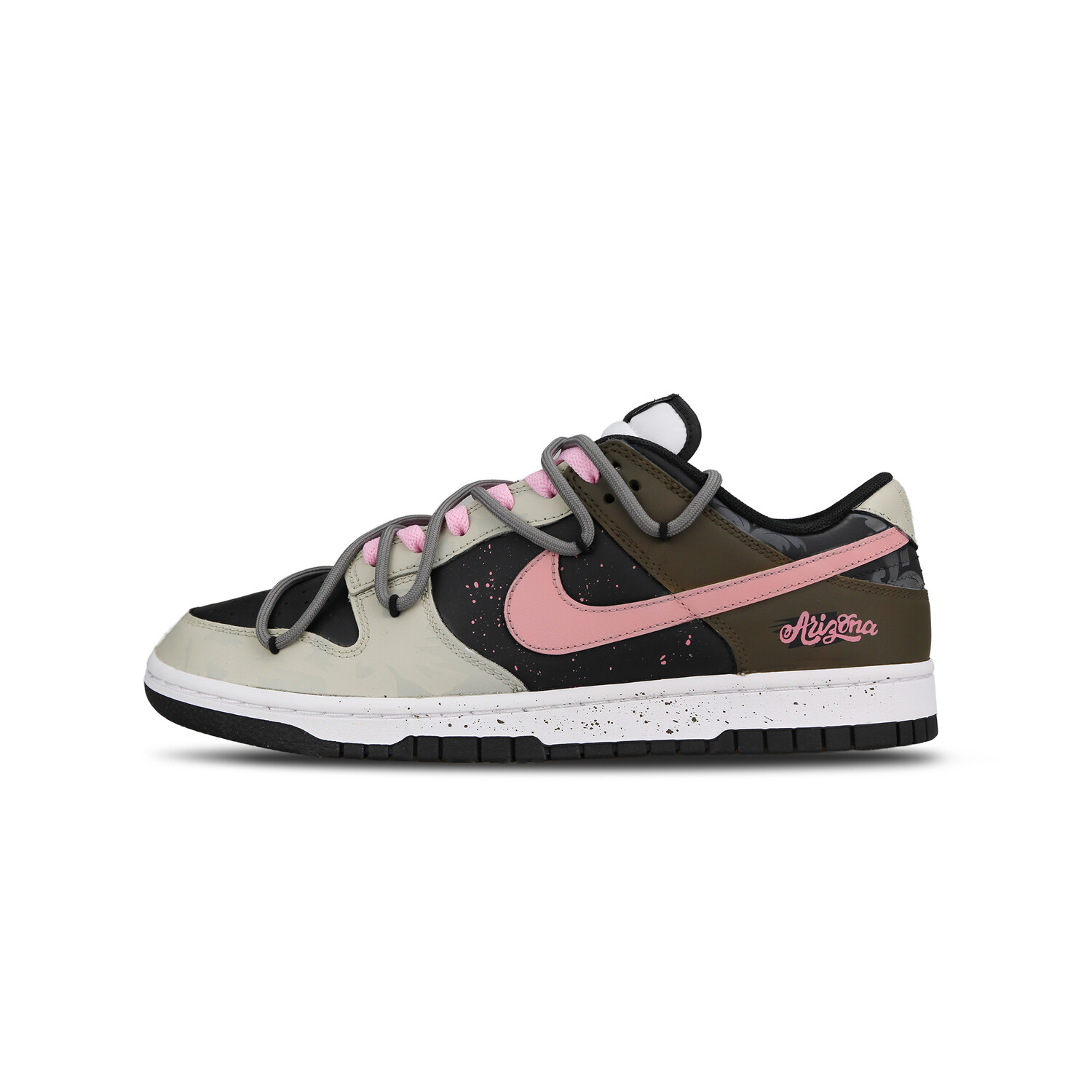 

Кроссовки Nike Dunk Skateboarding Shoes Unisex Low-top Black/brown/pink, черный