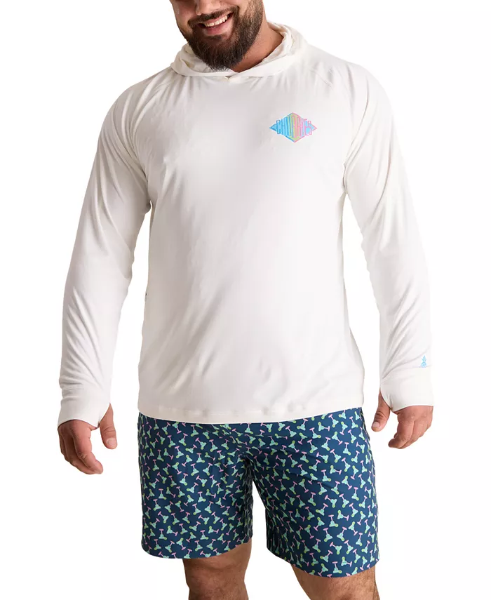 

Мужская худи с длинным рукавом и принтом Reflector Chubbies, белый