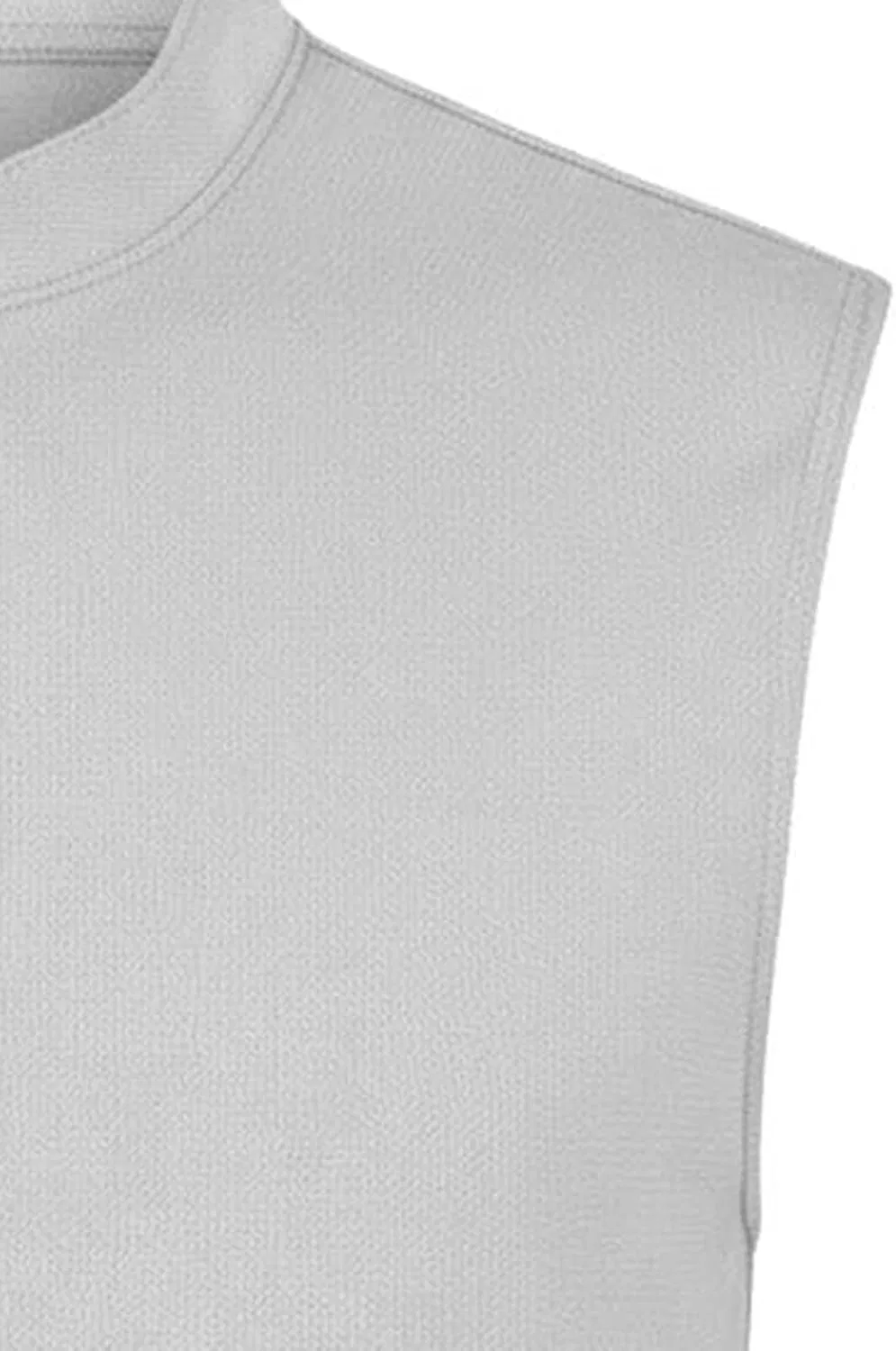 Мужская майка для тренировок Athletic Running Muscle Shirt 1/4 Zip, серый — фото 4