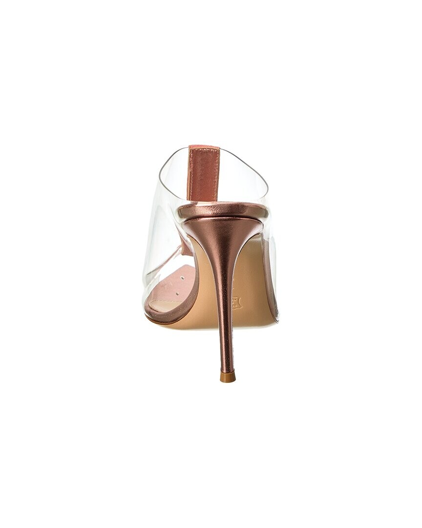 Сандалии Gianvito Rossi Sigma 105 из винила и кожи, золото
