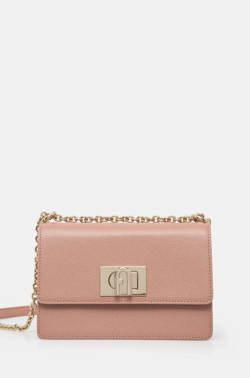 

Кожаная сумочка Furla, бежевый