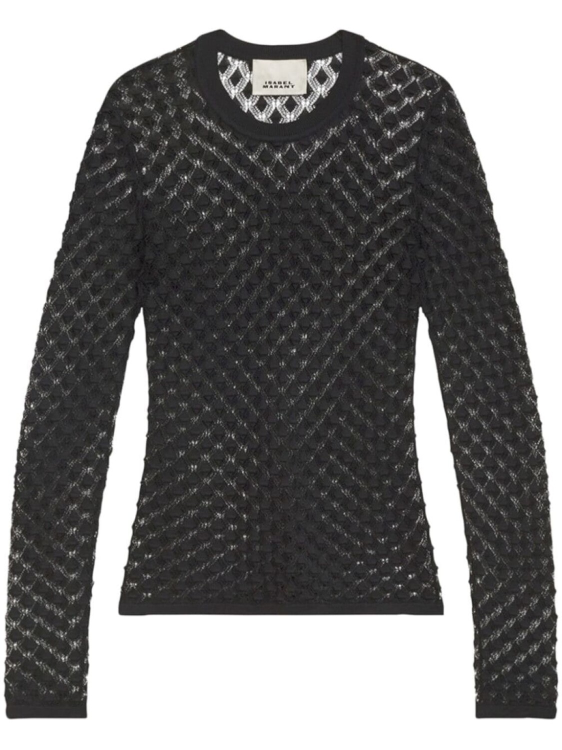 

ISABEL MARANT полупрозрачный топ, черный