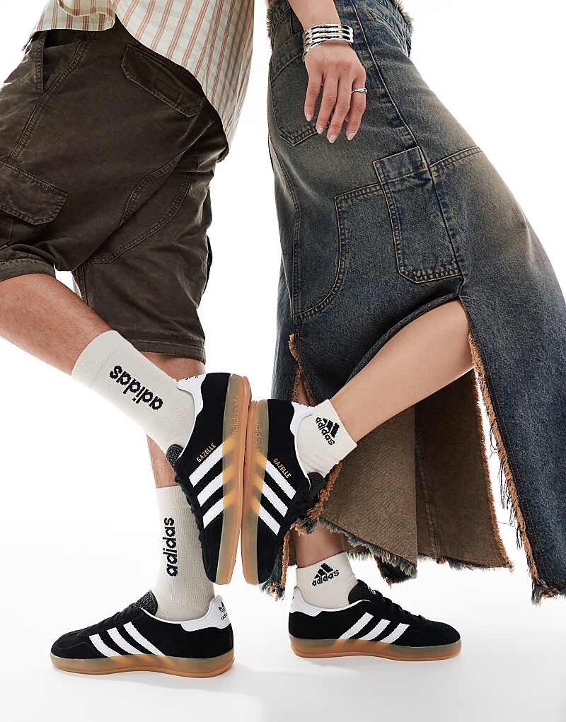 Черные кроссовки для занятий adidas Originals Gazelle
