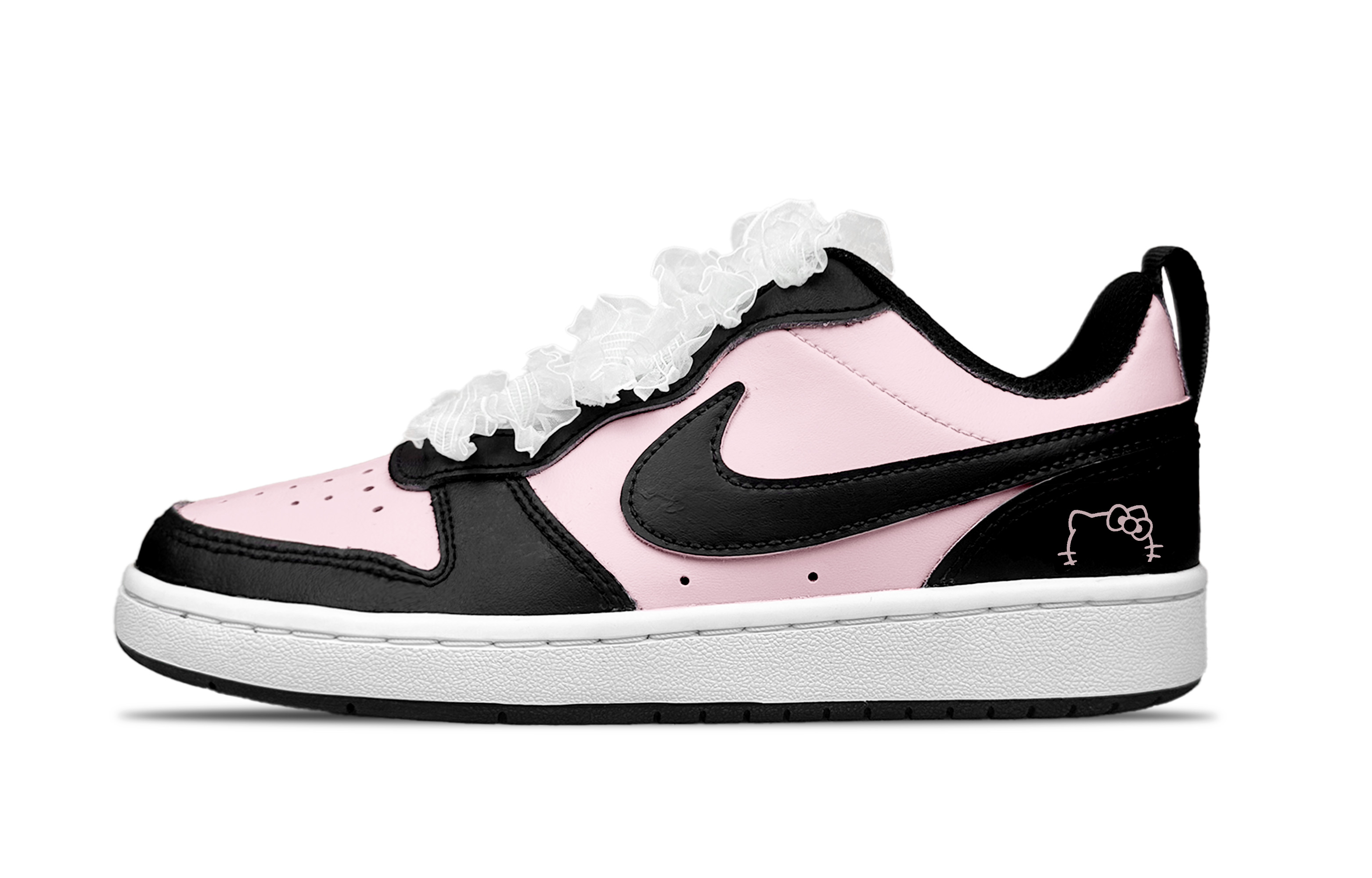 

Детские кроссовки для скейтбординга Court Borough Low 2 Low Top для подростков Nike, черный