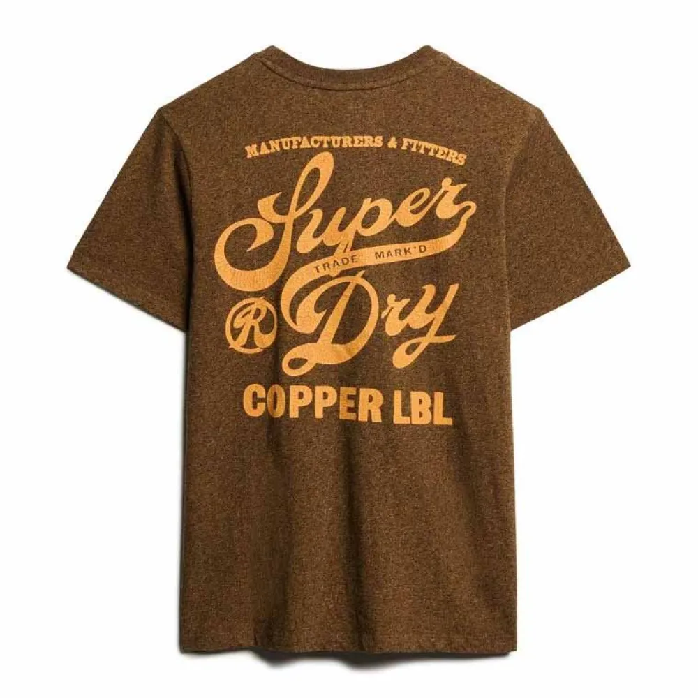 Футболка с коротким рукавом Superdry Copper Label Relaxed, коричневый — фото 2