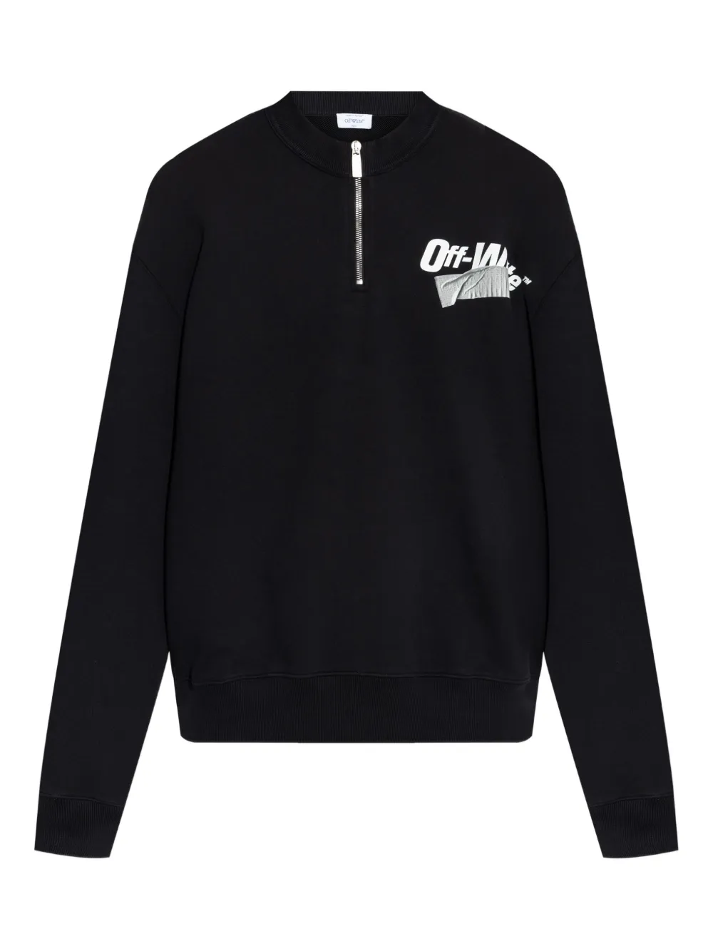 

Свитер на молнии до середины OFF-WHITE, черный