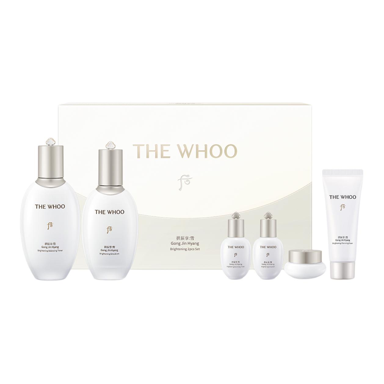 

Набор Snow Bright Water Milk для ухода за кожей увлажняет и питает 6 предметов The History Of Whoo