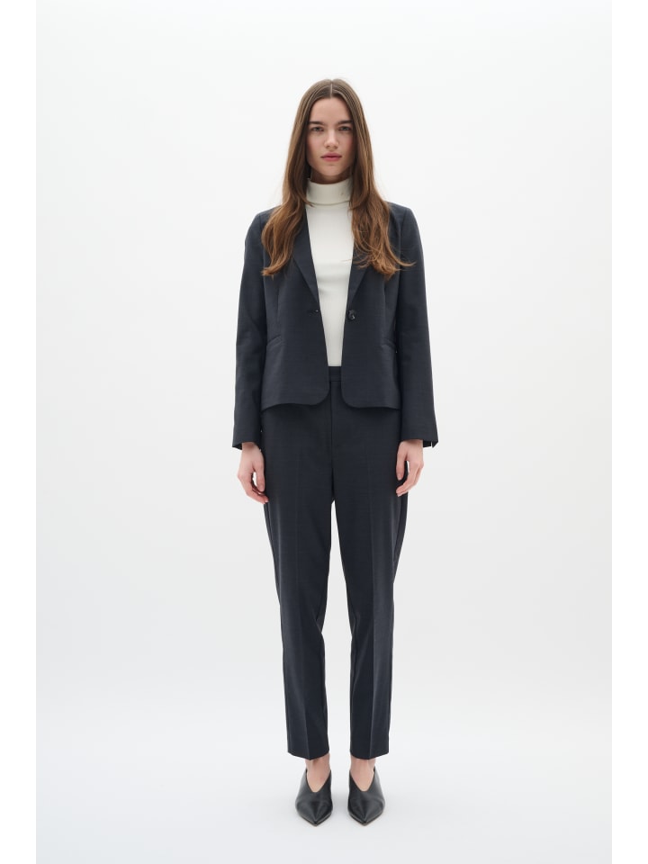 

InWear Повседневные брюки IlaIW прямого кроя, темно-серый меланж