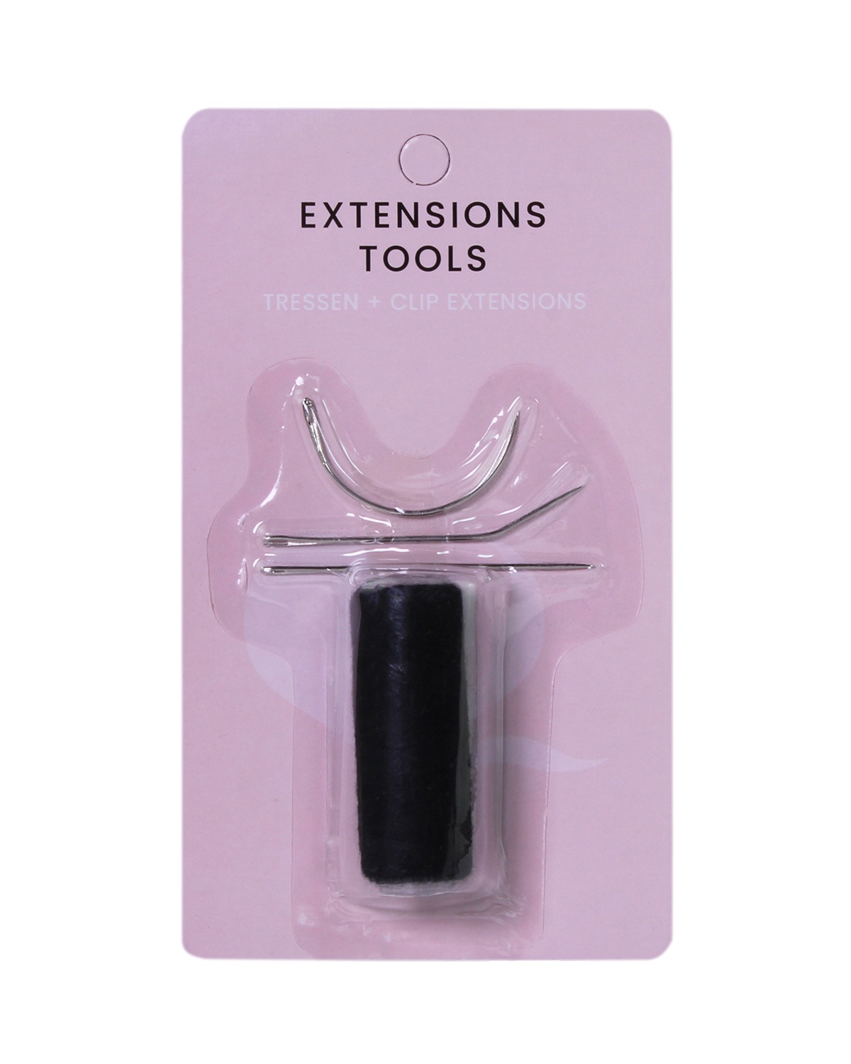 Накладные волосы nadel und faden im set für die extension weaving methode Hair2Heart, schwarz, количество 1 шт. — фото 3